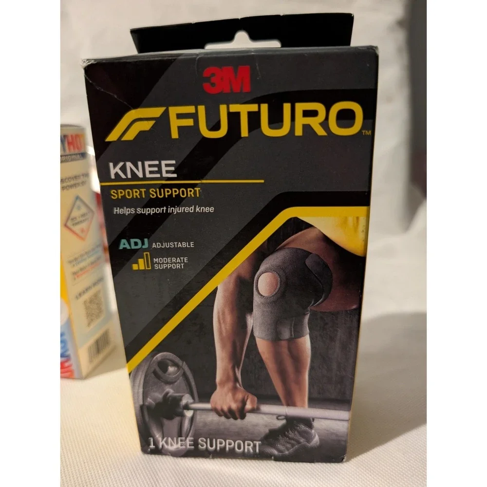 Futuro Knee Comfort Fit Support Adjustable Brace &Icy Hot Combo